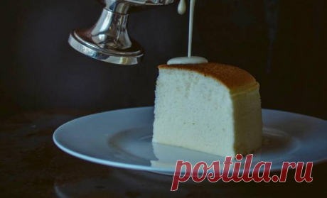 Японский хлопковый чизкейк с применением ксантана,альбумина и винного камня