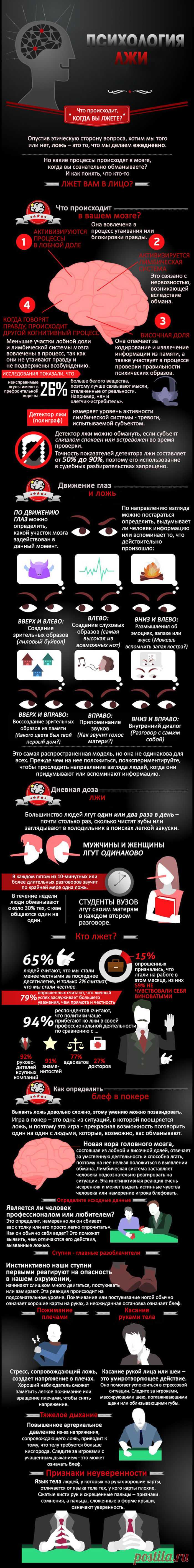 Инфографика: Психология лжи