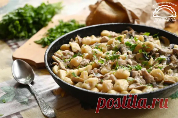 Почему я раньше не узнал об этом блюде? Галушки с курицей и грибами, которые любят на Донбассе - Будет вкусно - Медиаплатформа МирТесен
