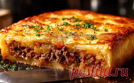Собрали мясной пирог из того, что есть в холодильнике: вкусно и сочно даже после разогрева - Steak Lovers - Медиаплатформа МирТесен