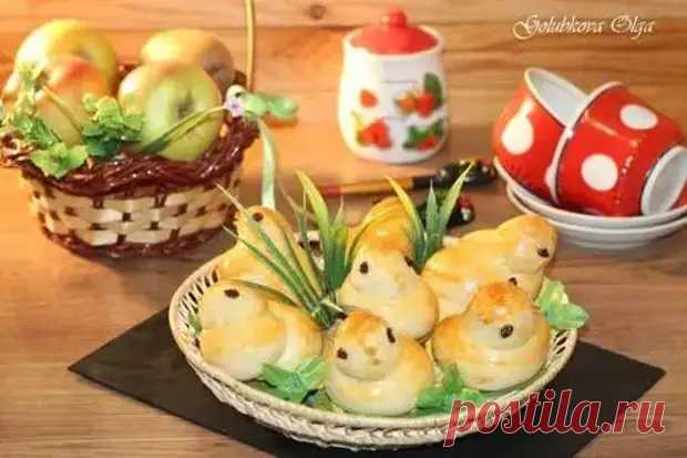 Пышные жаворонки из постного теста - Четыре вкуса - Социальная сеть 