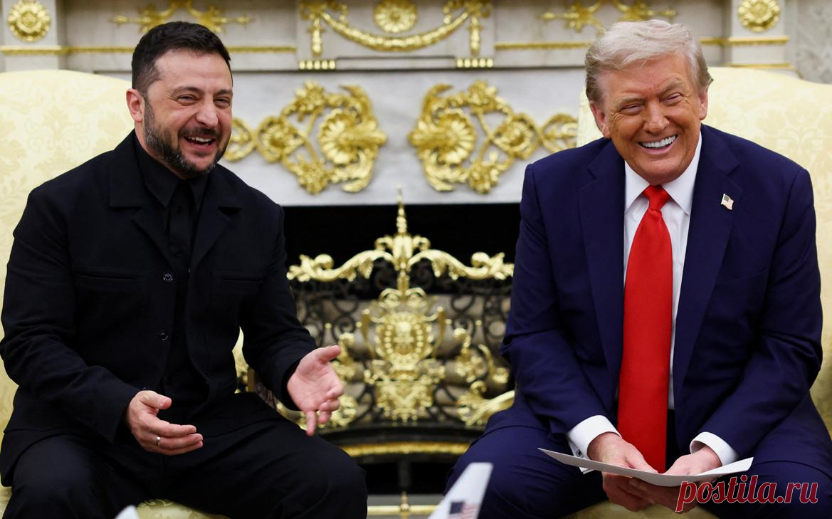 Трамп согласился с похвалой костюма Зеленского. Видео. Один из американских журналистов, присутствовавших на встрече президента Украины Владимира Зеленского с президентом США Дональдом Трампом в Белом доме, похвалил его за выбор официального костюма, следует из трансляции.