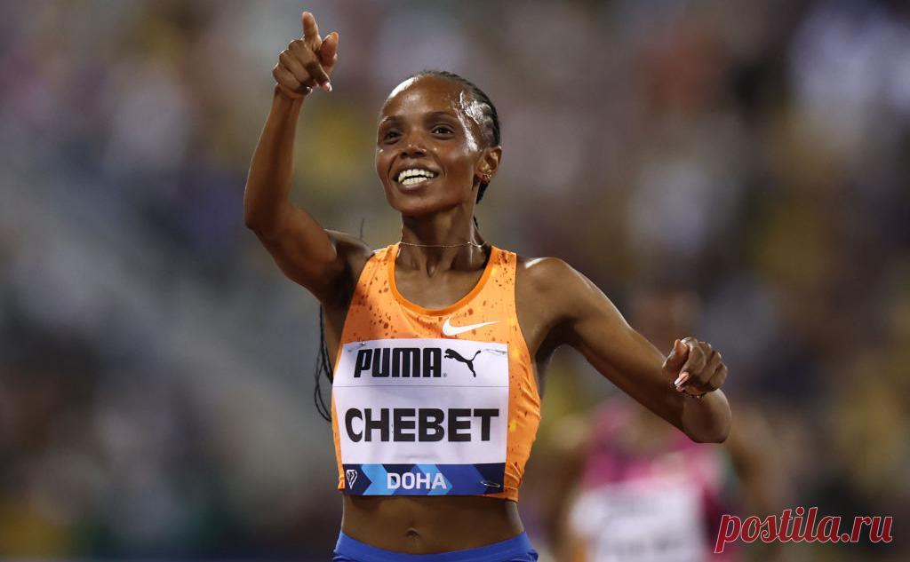 Кенийская бегунья побила мировой рекорд на дистанции 10 000 м. Беатрис Чебет выиграла этап «Бриллиантовой лиги» в США с результатом 28 минут 54,14 секунды