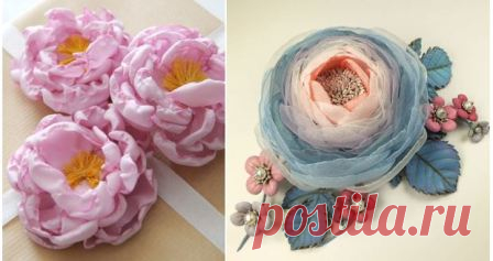 Цветы из ткани своими руками, как сделать, пошаговая инструкция