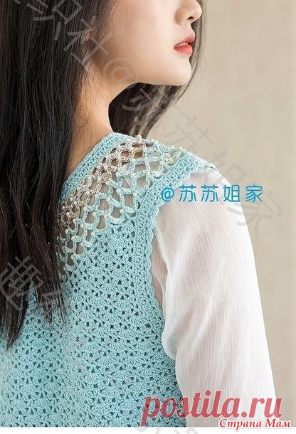 Ажурные топики с круглой кокеткой. - Все в ажуре... (вязание крючком) - Страна Мам