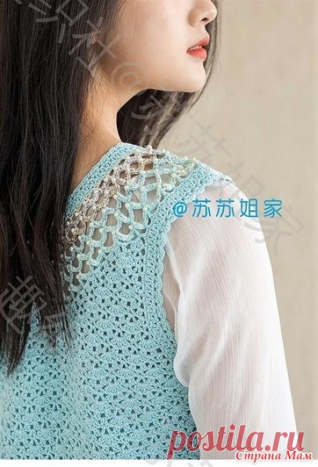 Ажурные топики с круглой кокеткой. - Все в ажуре... (вязание крючком) - Страна Мам
