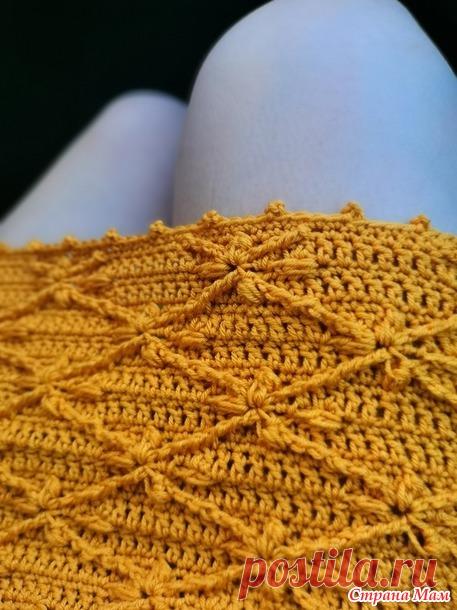 Узор крючком ромбы, цветы - Вязание - Страна Мам