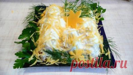 Салат Сугроб с курицей, картофелем и болгарским перцем рецепт с фото пошагово - 1000.menu