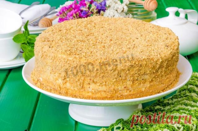 Медовик на сковороде рецепт с фото пошагово - 1000.menu