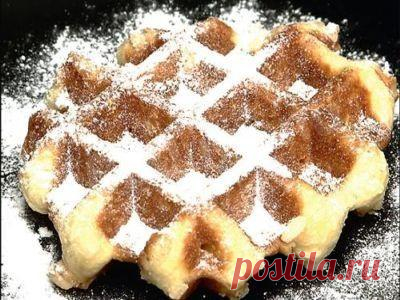 Бельгийские вафли Льежские в вафельнице рецепт с фото - 1000.menu
