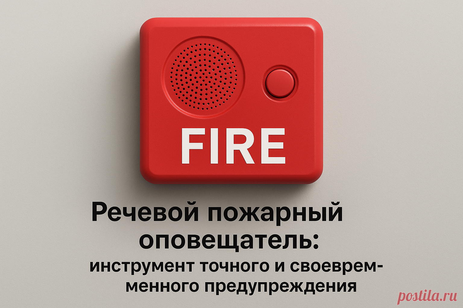 Речевой пожарный оповещатель: инструмент точного и своевременного предупреждения