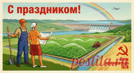 Пусть День мелиоратора
Несет стезю богатую,
И жизнь играет новыми
Красками теперь,
Земля делами полнится,
И счастьем вам восполнится
За все, что сохранили в ней:
Поля, луга, людей. Открытки на День мелиоратора!