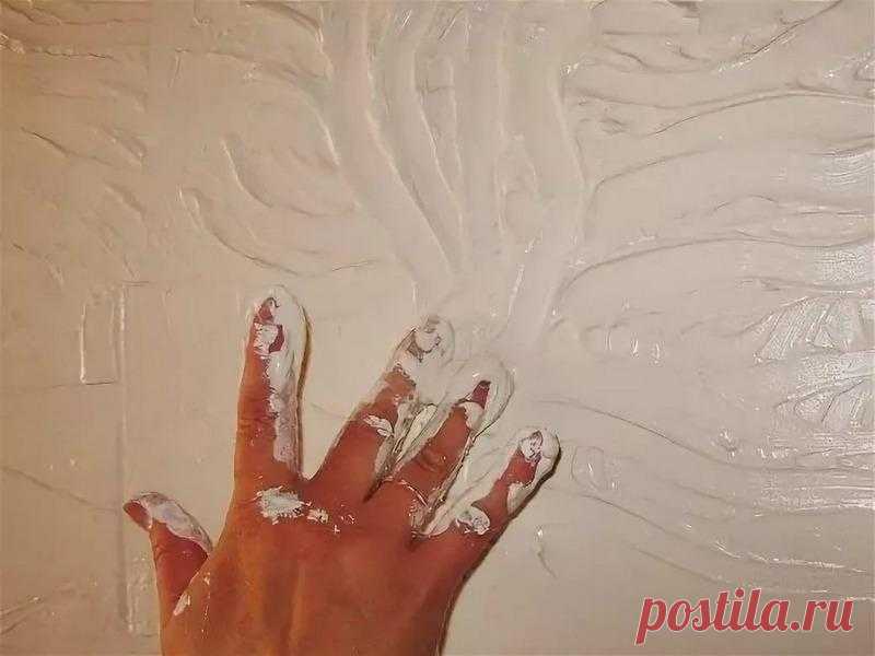 Мои фантазии в технике барельеф. Картина из гипса и декорация стены в ...