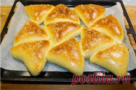 Пышные пирожки с капустой Выпечка