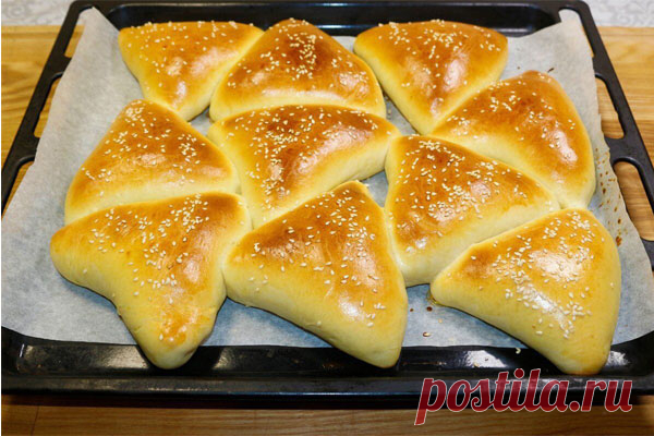 Пышные пирожки с капустой Выпечка