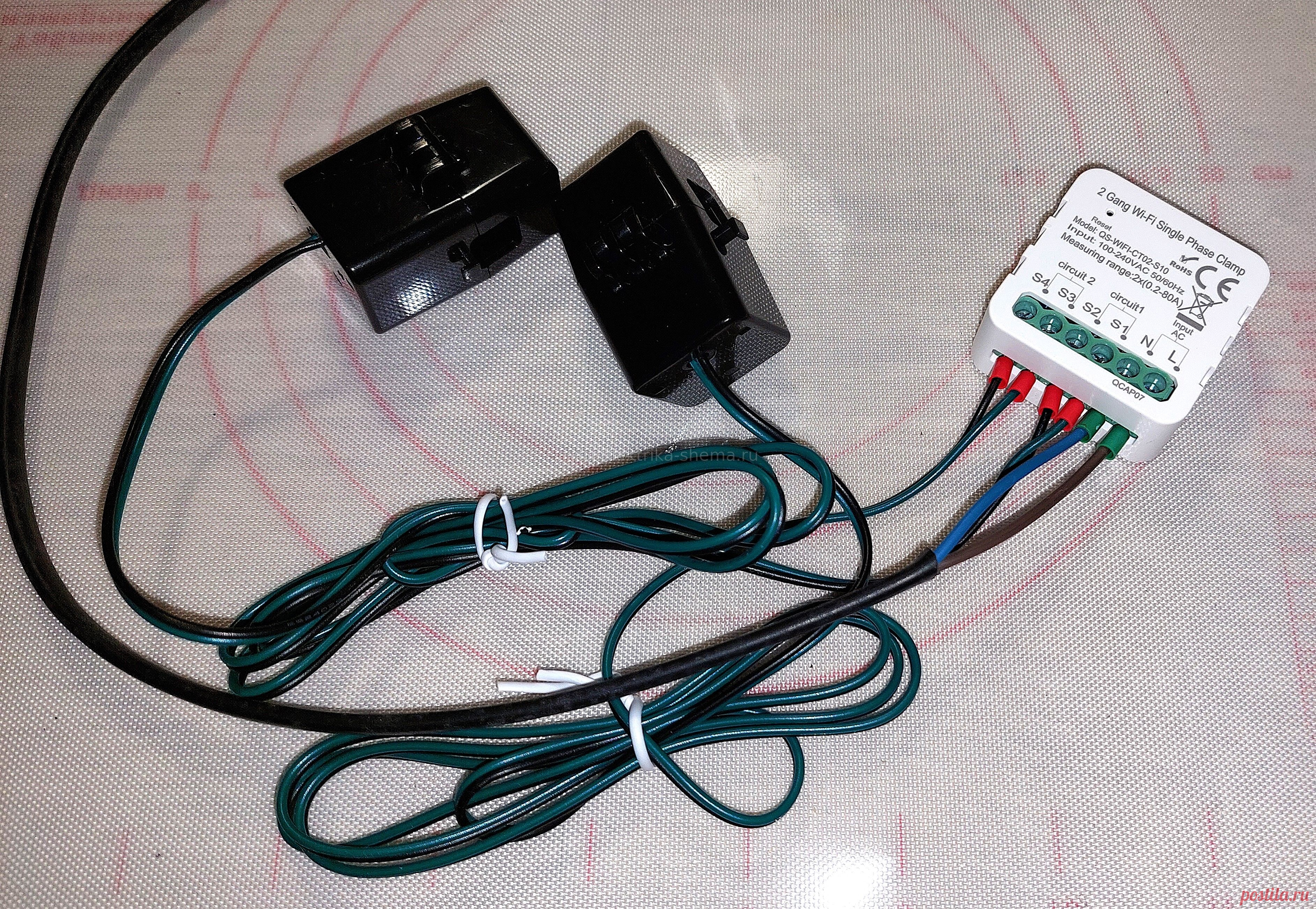 Обзор wifi измерителя мощности с двумя датчиками тока
