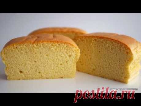 Бисквит Кастелла (Castella) тайваньская (Ингредиенты под видео) Форма для кекса 10×20×8 смИнгредиенты:Растительное масло - 50 гМолоко - 70 гМука - 60 гСахар - 70 гВанильный сахар - 10 гЯйца - 4 шт (200 г без скорлупы)Соль - щепотка