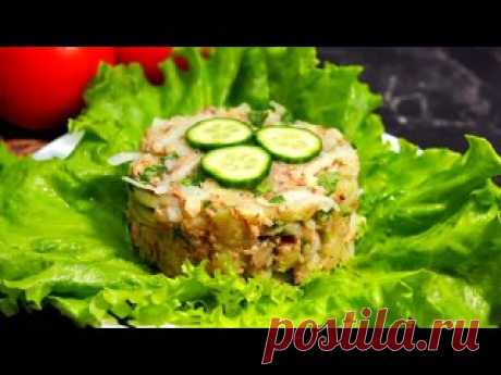 Салат ПРОЩЕ НЕКУДА. Рецепт салата с консервами. Салат с рыбой. #рецепт #рецепты Рецепт салата наверное одного из простейших. Готовить просто и быстро. Но при этом это получается очень сытно и вкусно.Консервы (любая рыба) - 1 банкаКартофель - 3 шт.Лук - 1 шт.ЗеленьСольПерецРастительное масло