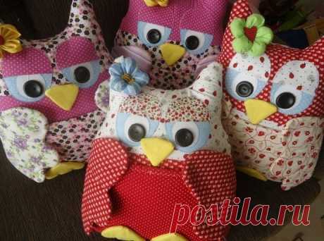 Мягкая игрушка в виде совушки