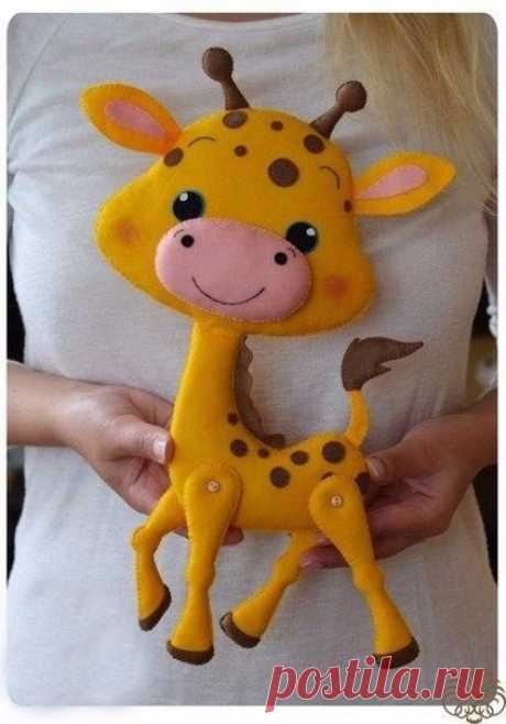 Жирафик из фетра