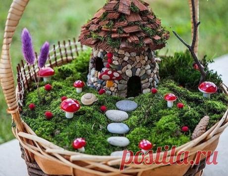 Красивый декор цветочного горшка