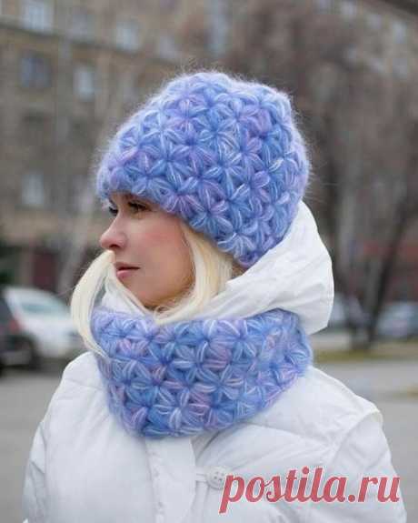 Звёздный узор крючком