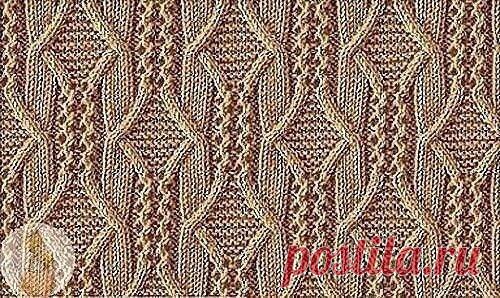 Японский рельефный узор спицами