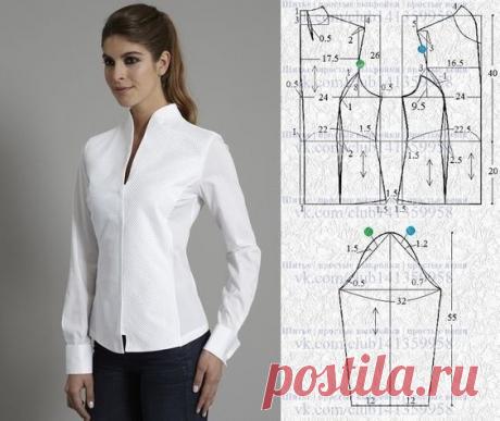 Офисные рубашки и блузки