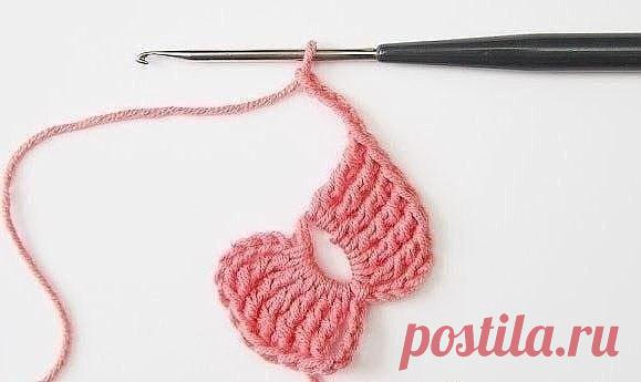 Вяжем бантик крючком