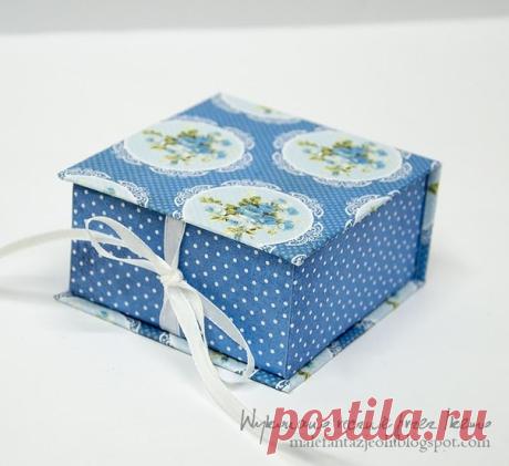МК коробочка с крышкой.