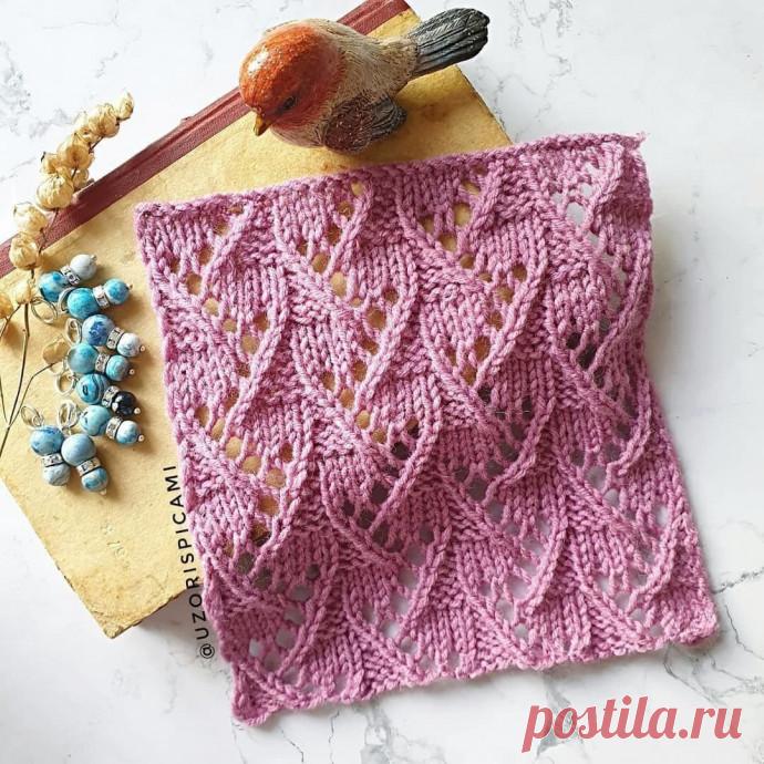 Узор со схемой, вяжем спицами Сейчас всем нам, как никогда, нужна поддержка. Что мы, рукодельницы, можем сделать? Конечно же, наполнять пространство вокруг себя добром и созиданием. Давайте продолжать заниматься творчеством, вязать, вдохновлять и поддерживать своих коллег по творчеству! Делитесь своими работами,...