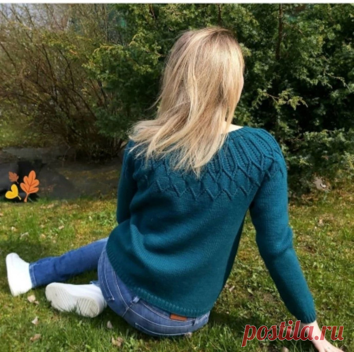 Красивый джемпер спицами