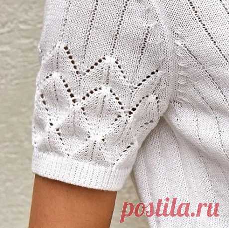 Рубашка спицами
