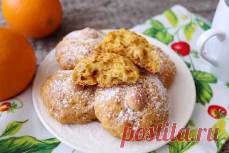 Постное апельсиновое печенье с бразильским орехом - пошаговый рецепт с фото