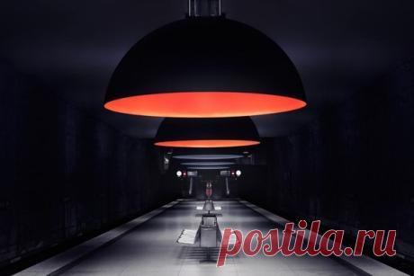 Космические станции метро в Мюнхене.