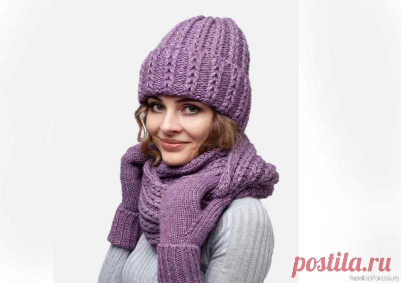 Шапка с узором 