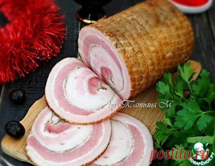 Подкопченный свиной рулет 