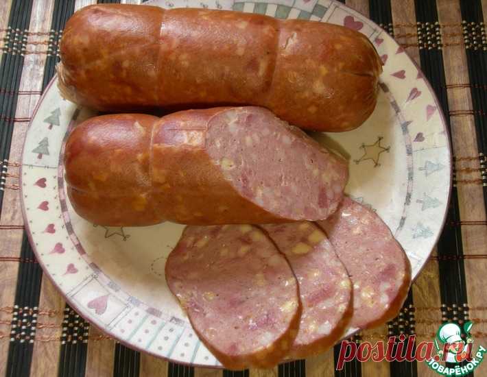 Колбаса вареная свино-говяжья с сыром – кулинарный рецепт