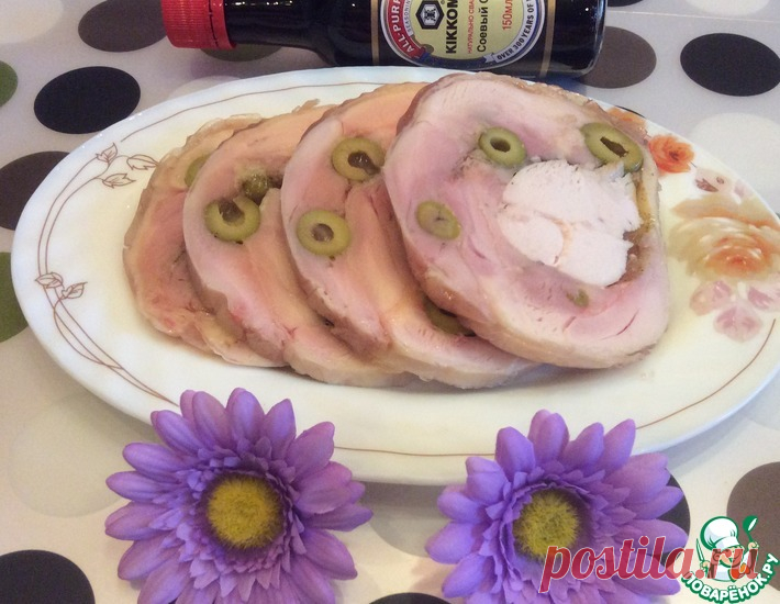 Куриный рулет с оливками – кулинарный рецепт