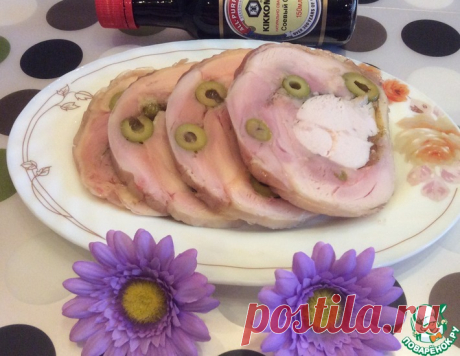 Куриный рулет с оливками – кулинарный рецепт