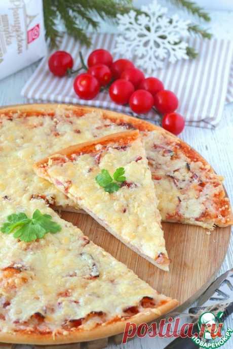 Пицца с сырокопченым беконом – кулинарный рецепт