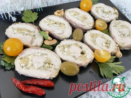 Куриные рулеты с сыром и кешью – кулинарный рецепт