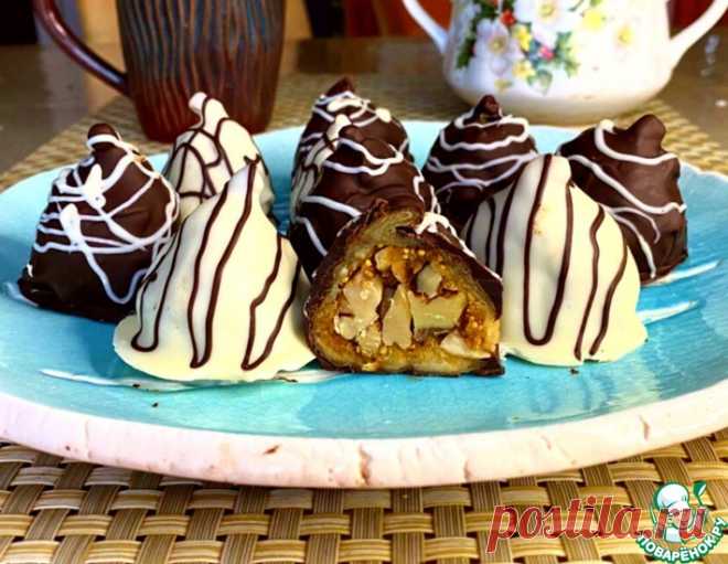 Инжир в шоколаде с орехами – кулинарный рецепт