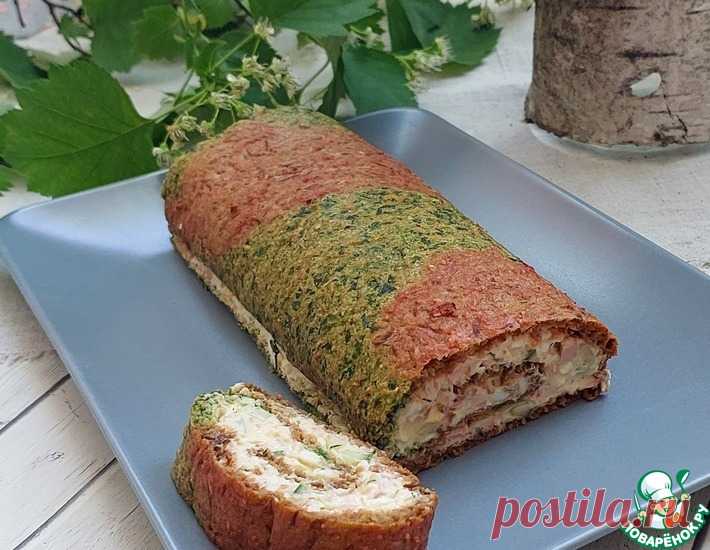 Овощной рулет с яичным салатом – кулинарный рецепт
