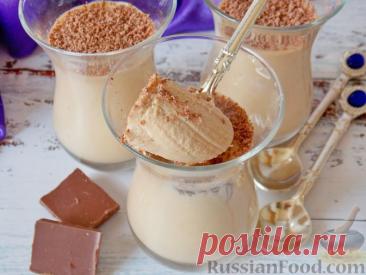 Рецепт: Сметанное желе с бананом и варёной сгущёнкой на RussianFood.com