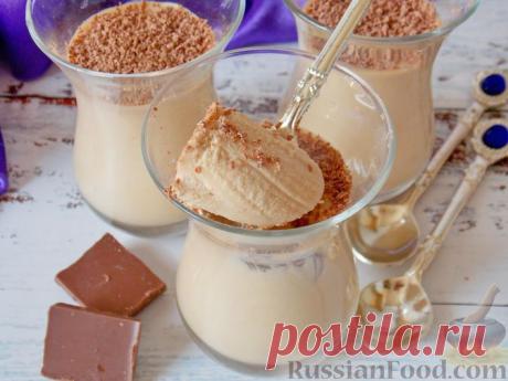 Рецепт: Сметанное желе с бананом и варёной сгущёнкой на RussianFood.com