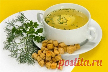 Куриный суп с яйцом