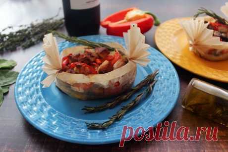 ​Жаркое со свининой и грибами