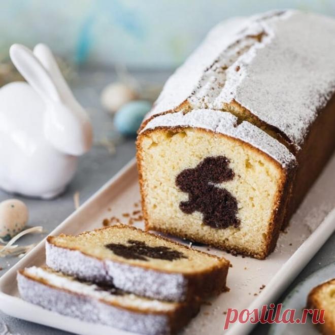 ​Пасхальный кекс с декорацией 