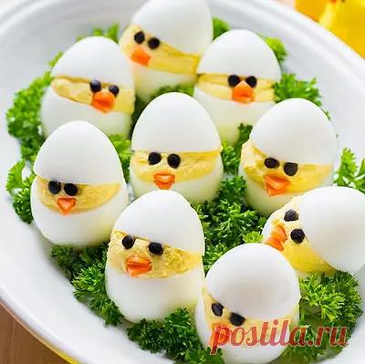 Пасхальные фаршированные яйца – пошаговый рецепт с фото